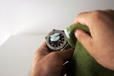 removing scratches from watch case.